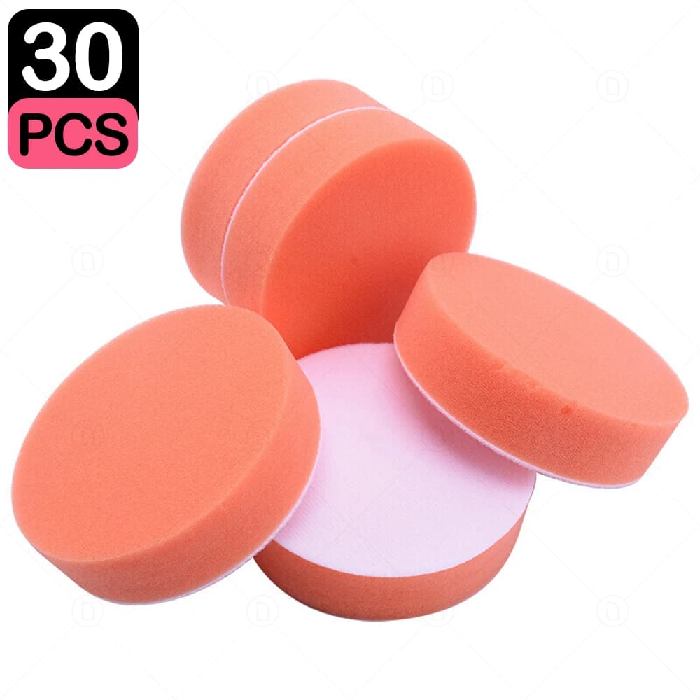 3 Inch Auto polishing sponges kit 75mm swab for wax swab in foam for abrasive disc for automatic polishing details for the renovation of headlights