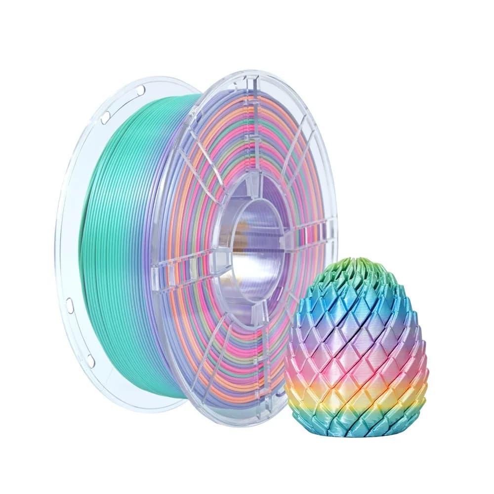Universal 1.75mm 3D Printer Filament PLA Rainbow Color PLA Filament Layer Adhesion Strong Toughness PETG Filament 3D Printers