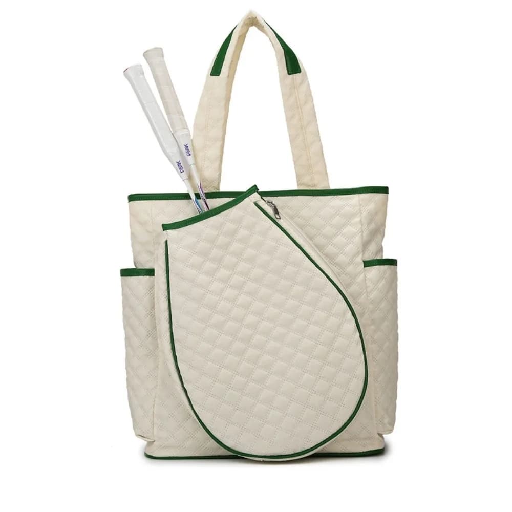 Nuova Borsa da Tennis Leggera Trapuntata Extra-Large, Versatile e Resistente, per Racchette da Pickleball, per Donne e Uomini
