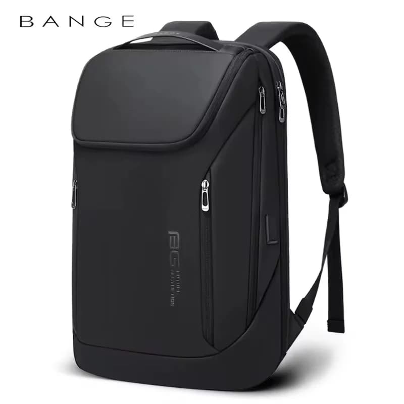 Zaino per laptop multiuso impermeabile BANGE per borsa a tracolla per valigetta da lavoro antiurto con ricarica USB da 15,6 pollici per uomo donna
