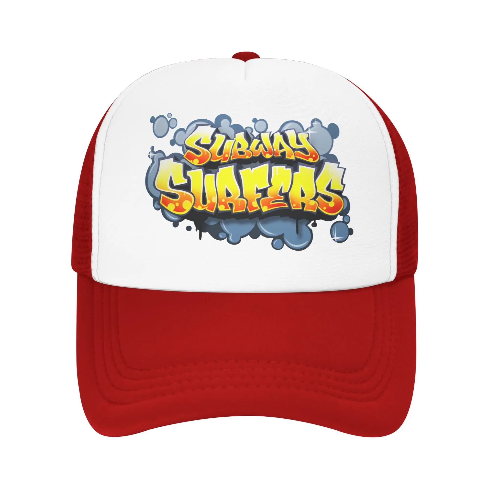 Cappello Trucker con Logo Subway Surfers Unisex, Cappello Sportivo da Parkour, Cappello da Sole, Cappello da Pesca, Berretto da Baseball Traspirante in Rete di Poliestere, Autunno