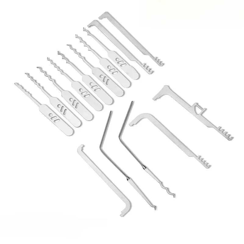 Multitool Door Repair Comb Bypass Locksmith EDC Kit for Cars Picklocks Lockpicks Set of Lock Video Bowls Picks for Electro Tool
