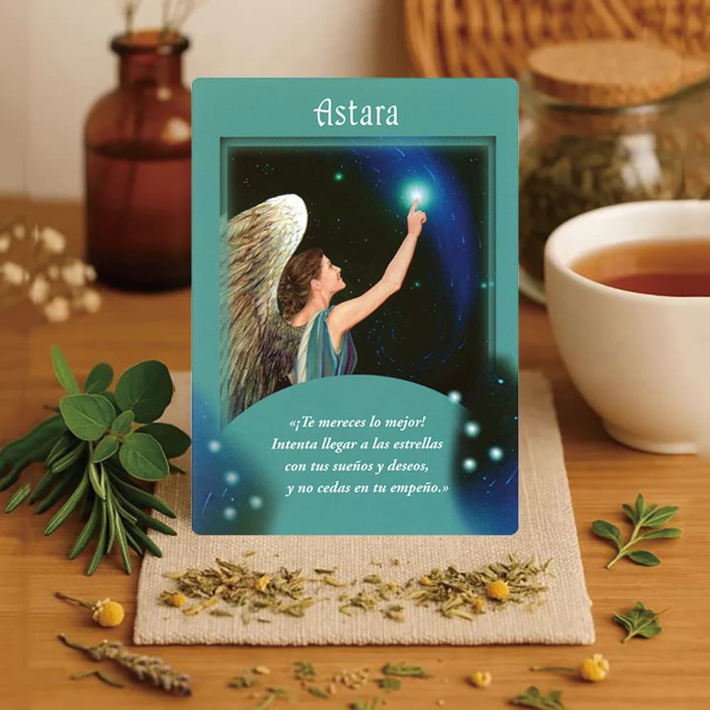 Messaggi dai tuoi angeli Carte Oracle Edizione spagnola | 44 Carte Grandi 12x8,7 cm | Scatola premium | Guida PDF inclusa