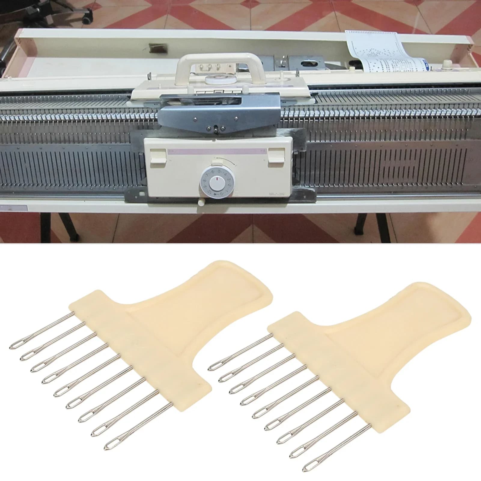 Pettine di trasferimento per macchina per maglieria 2 pezzi 9 aghi per KH260 KH230 KH270 SK151 SK155