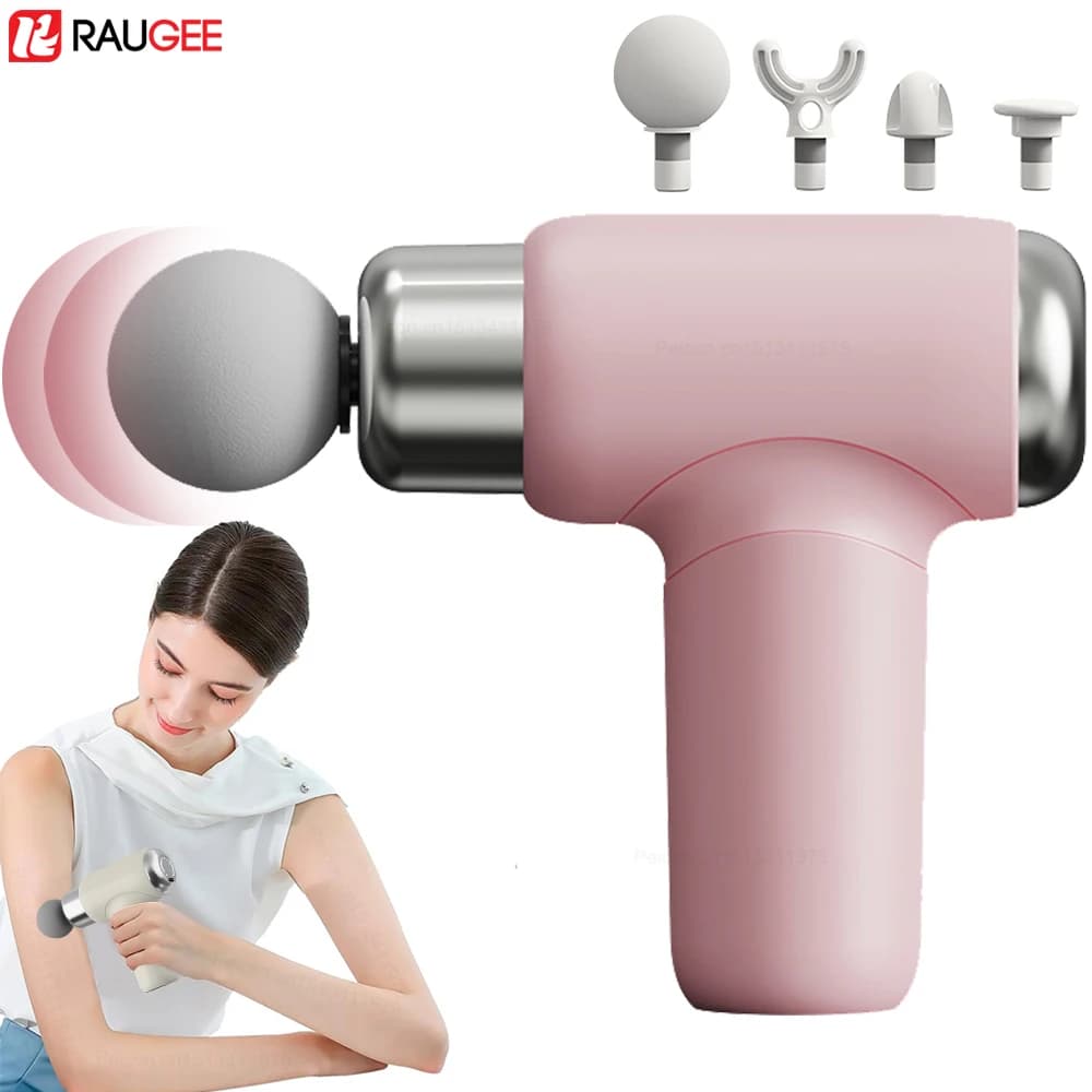 Portable Stripper Massage Gun Muscle Relaxation Deep Fabrics Adjustable Speed Mini Arm For Body Back Neck Legs