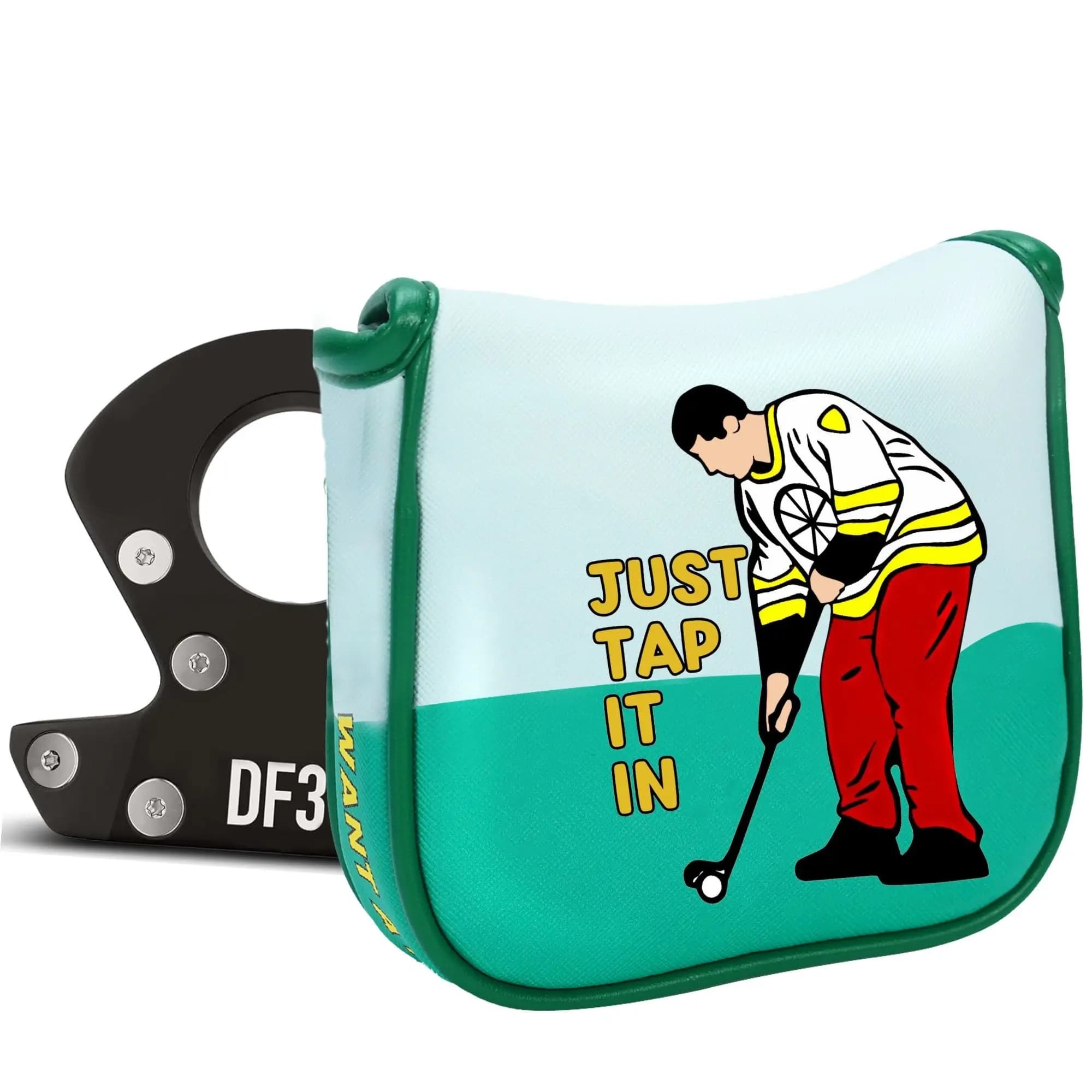 Copertura Premium per Putter DF3, Protezione per Mazza da Golf con Elegante Motivo a Cartoni Animati, Divertenti Accessori da Golf per Papà