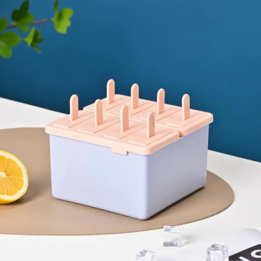 Stampi per ghiaccioli impilabili riutilizzabili con coperchio - Set di stampi fai da te in plastica senza BPA per gelati fatti in casa, facili da sformare