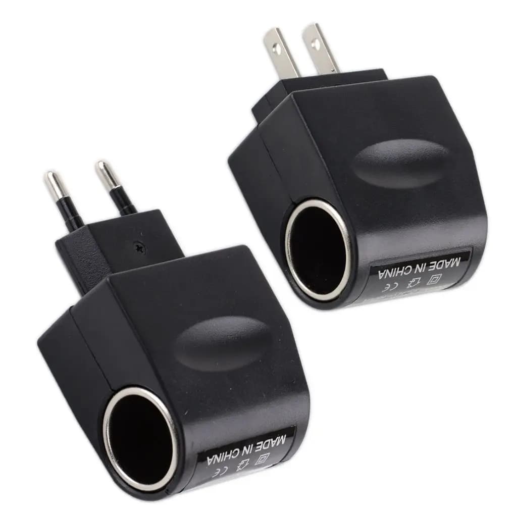 Caricabatteria per auto Accendino Prese per automobili CA 12 V CC Adattatore di alimentazione Dispositivo di ricarica portatile per automobile multiuso Spina UE/USA da viaggio