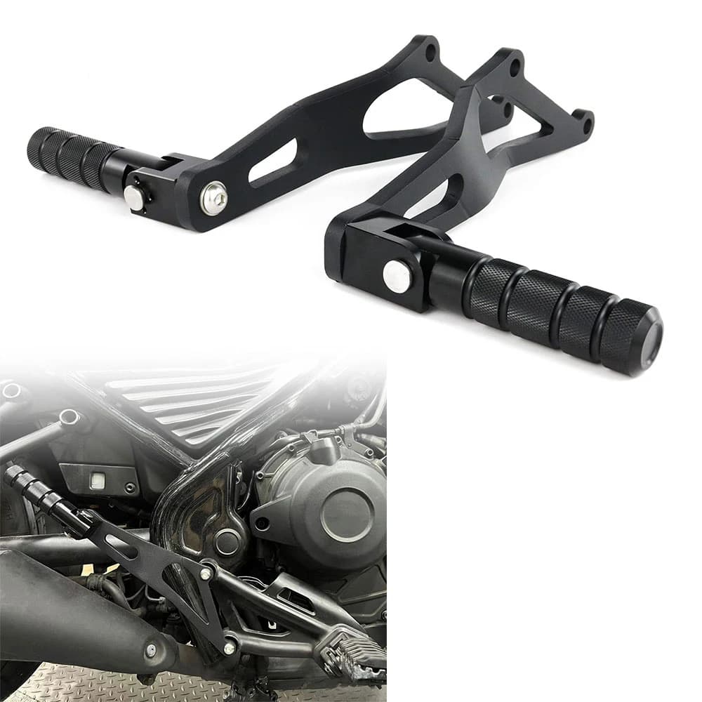 Staffe di abbassamento poggiapiedi passeggero moto compatibili con Honda REBEL CMX300 / CMX500 2017 2018 2019 2020 2021 2022 2023 2024 2025