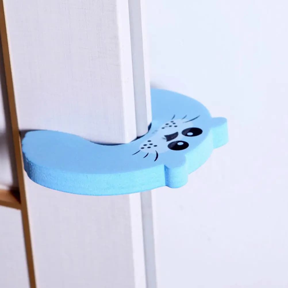 10 Pezzi Fermaporta a Cartone Animato in EVA, Protezione Anti-Pizzicamento per Dita, Resistente agli Urti, Anti-Impronta per Casa, Ufficio, Asilo Nido