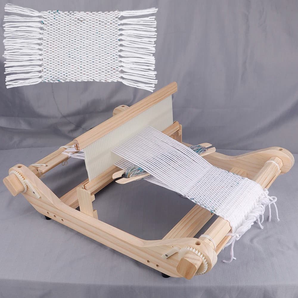 Wooden Loom - Handmade Weaving Loom for Beginners Small Wood Loom Machine for Tapestry DIY Craft Knitting tools