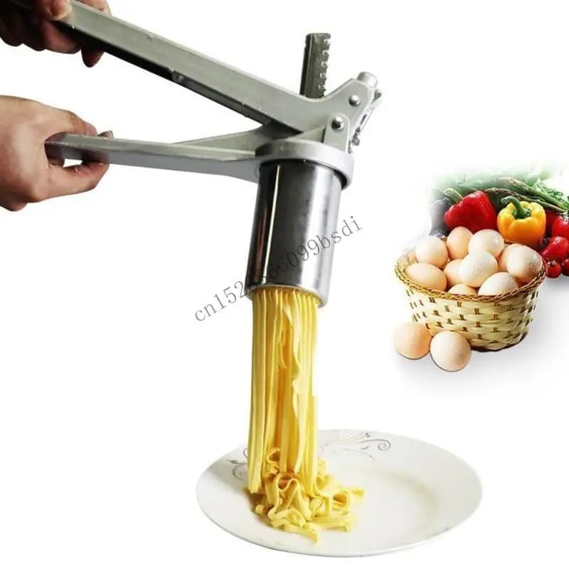 11UA Macchina per tagliatelle in acciaio inossidabile per creazione pasta fresca Pressa manuale per pasta a mano con set