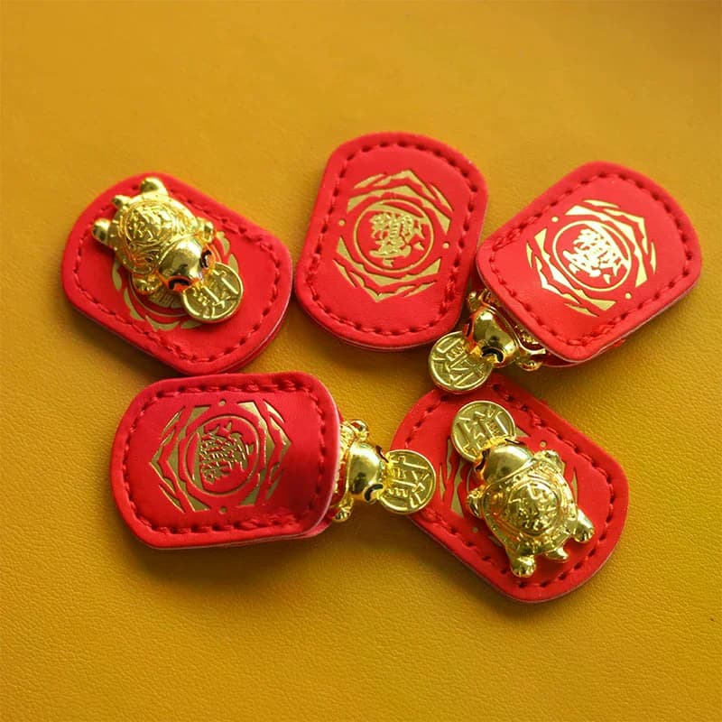 Lucky Wealth Turtle Amulet Fengshui Lucky Turtle Wallet Charm Money-biting Turtle Ornaments Decor Auspicious Turtle Statue