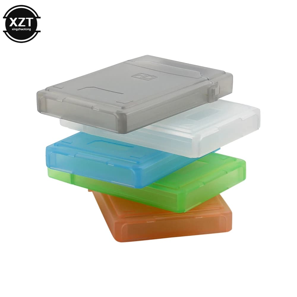 Scatola di protezione per disco rigido da 2,5 pollici Scatola di immagazzinaggio per disco rigido SSD Scatola di plastica per disco rigido per laptop Scatola di protezione per archiviazione