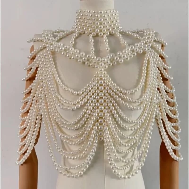Designer Pearl Beading Top donna perle fatte a mano Top Ladies Party femminile elegante canottiere con perline