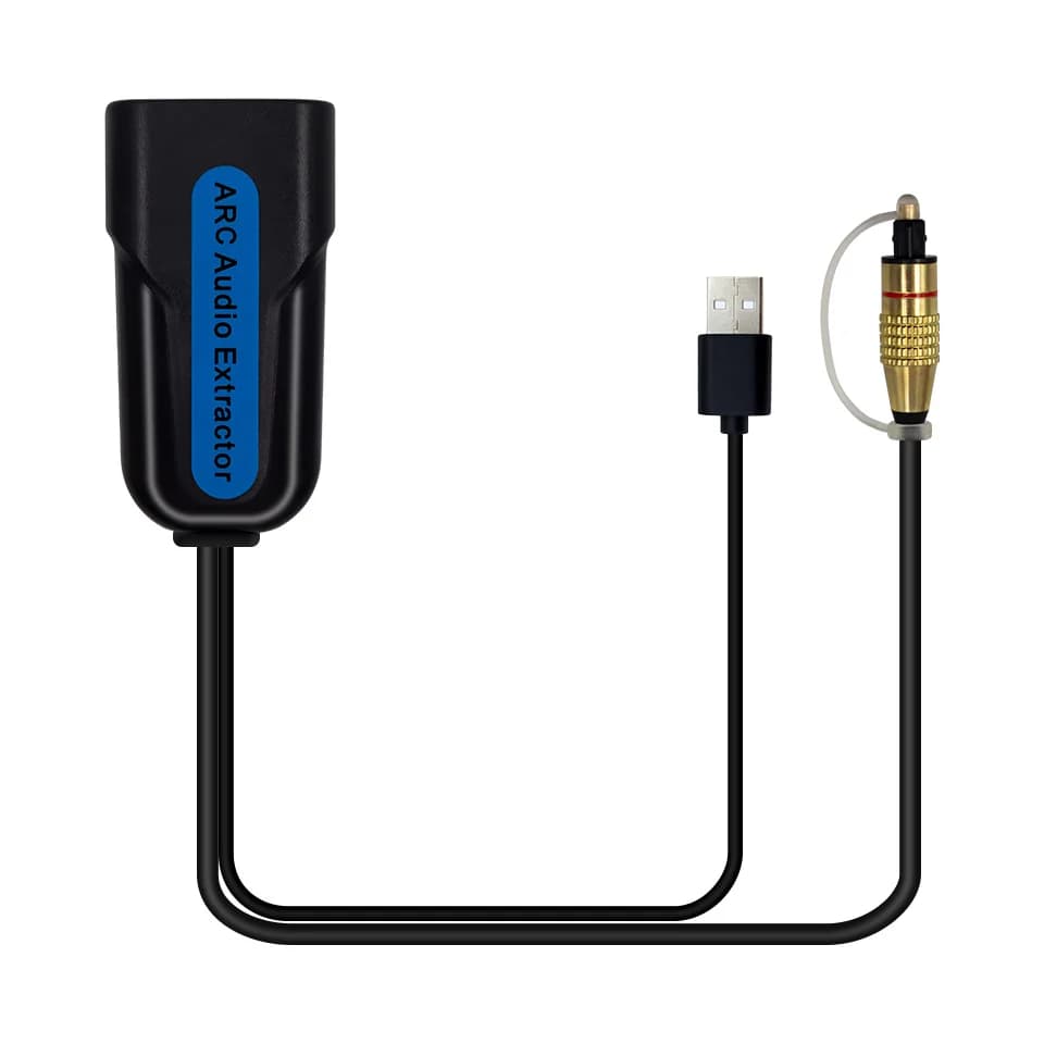HDMI ARC eARC Audio Extractor HDMI-Compatible to SPDIF Optical TOSLINK Stereo Out Splitter Adapter Audio Converter