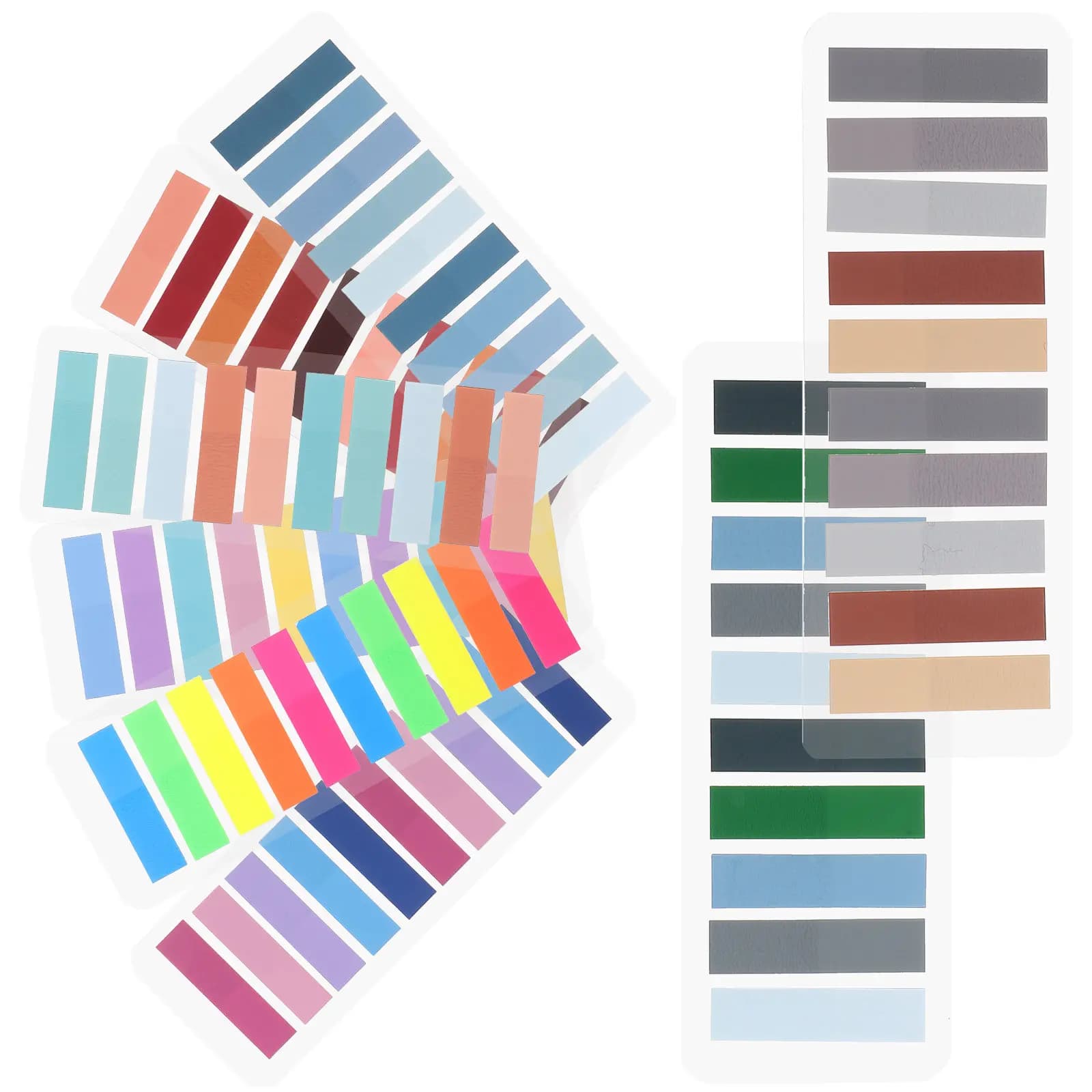 1600 Pezzi di Etichette Adesive Colorate per Indice, Strisce per Lettura Libri, Segnapagina per Classificazione Documenti, Comode da Applicare e Rimuovere