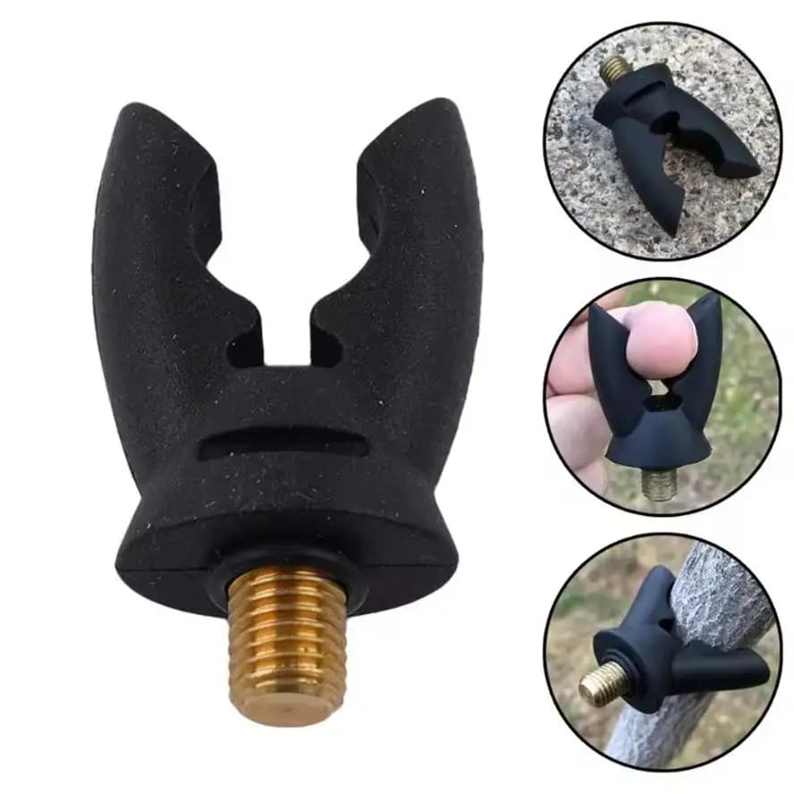 Supporto per Canna da Pesca alla Carpa con Impugnatura in Gomma, Supporto Antiscivolo per Canna, Accessori per la Pesca all'Aperto