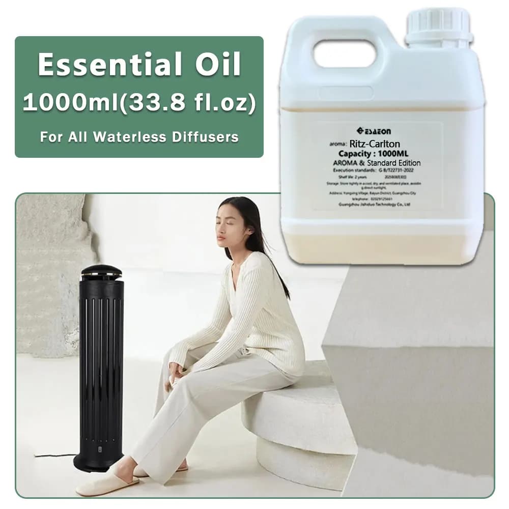 ESAEON Essential Oils - For All Waterless Aromatherapy Machines, Household Aroma Machine Oil, Ritz-Carlton - 1000ML (33.8 fl.oz)