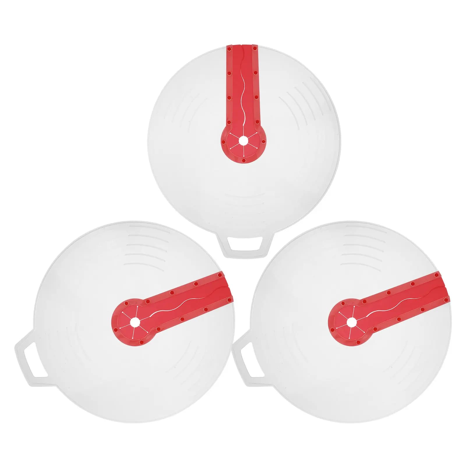 Set of 3 Anti-Silicone and PP Covers for Bowls, Anti-spray Protection for Frullatore, Sbattitore and Mixer, Dishwasher Washables