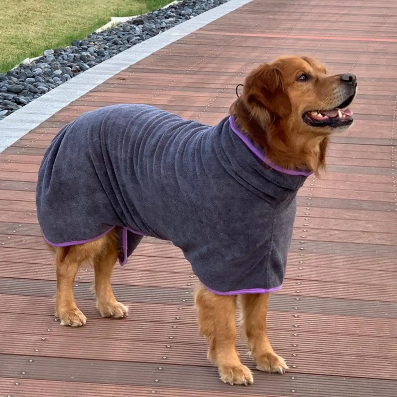 Towel for dogs Bathrobe Soft quick drying Microfiber bathrobe for pets Winter grooming jacket Nuoto Balneazione Rain days