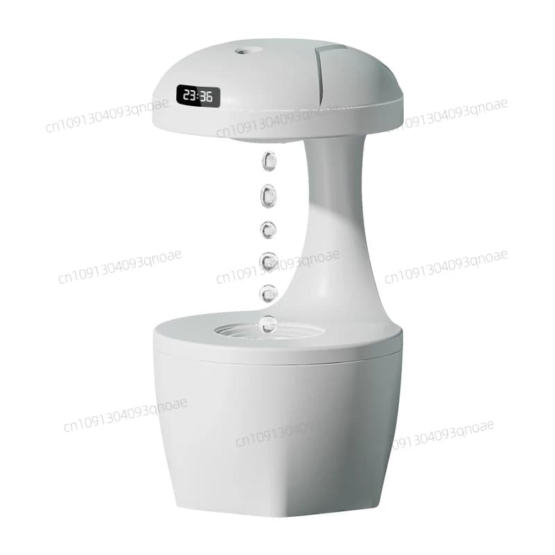 800ML Gravity USB Umidificatore Ad Ultrasuoni Purificatore D'aria Levitazione Gocce D'acqua Mist Maker Fogger Profumo Display A LED Ligh