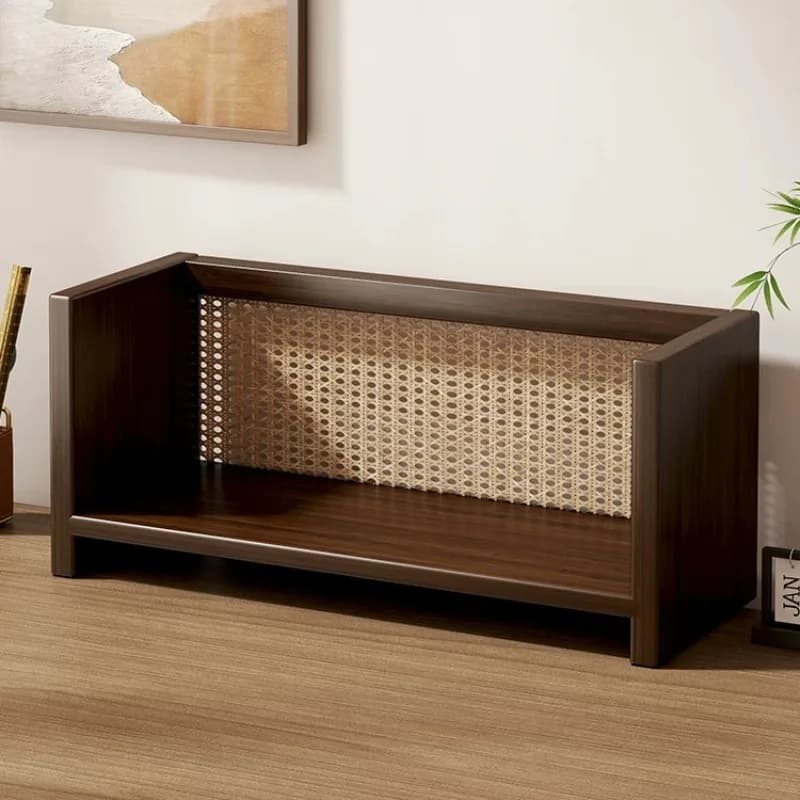 Rattan Shelving Office Storage Containers File Display Phone Desk Storage Folder Marker Prateleira Para Quarto Home Accessories