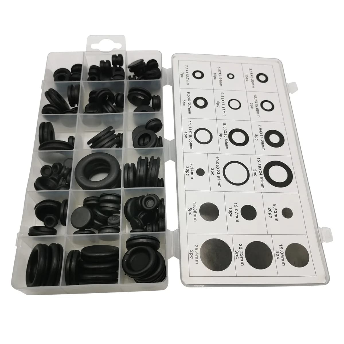 High Temperature Pressure Resistant Fluorine Repair Coil String 125PC Auto Air Conditioning Sealing Ring Rubber O Ring Gasket