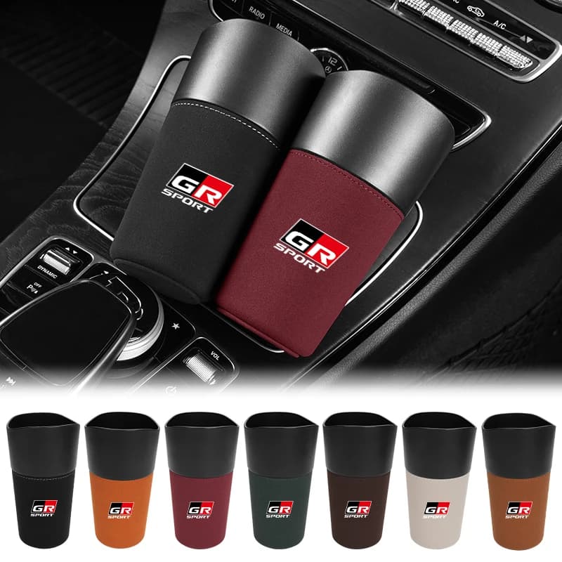 Car Interior Console Organizer Mug Storage Bucket Door Trash Can For Toyota Yaris Corolla Prius Auris CHR Land Cruiser RAV4 Camr