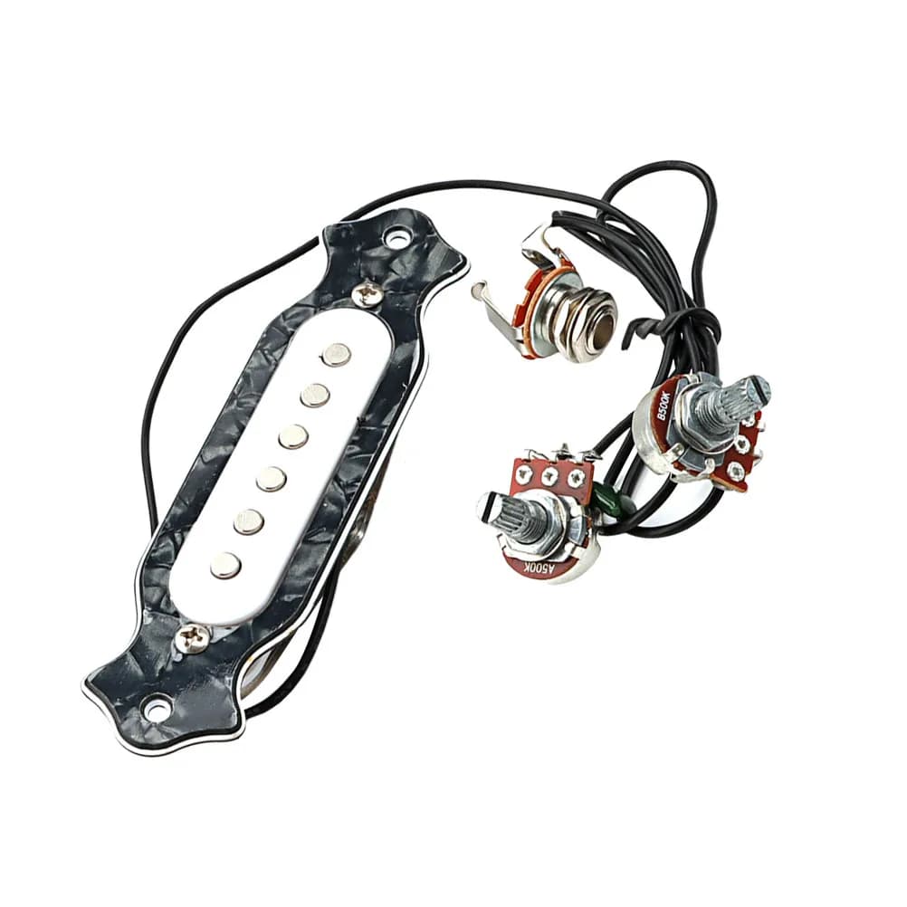 Set di pickup per chitarra, leggeri, senza foratura, sistema audio elettrico acustico per ukulele, violino, basso, parti di strumenti musicali