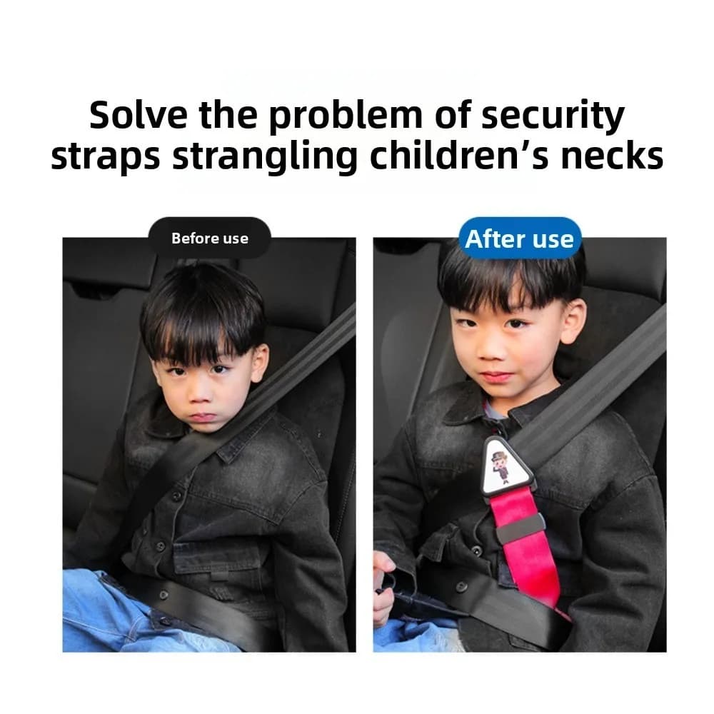 Car Seat Belt Holder Child Seat Belt Regulator Seat Triangle Holder Child Shoulder Limiter Car Gadget Seatbelt Cover