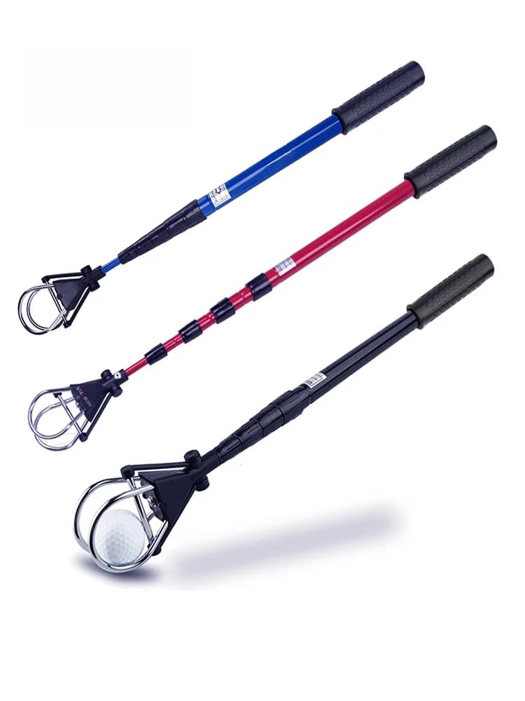 Raccogli Palline da Golf in Alluminio a Lunghezza Regolabile, Modello How True Double Layer Ball (Palla a Lunga Distanza) per Appassionati di Golf
