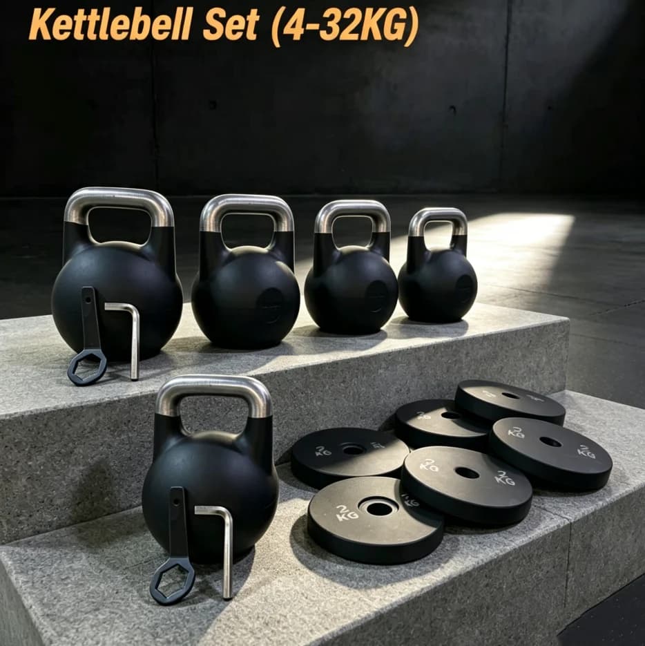 Hot Sale Powder Coated Adjustable Cast Iron Steel Kettlebells 32KG Durable Fashionable Universal Application Strength Training