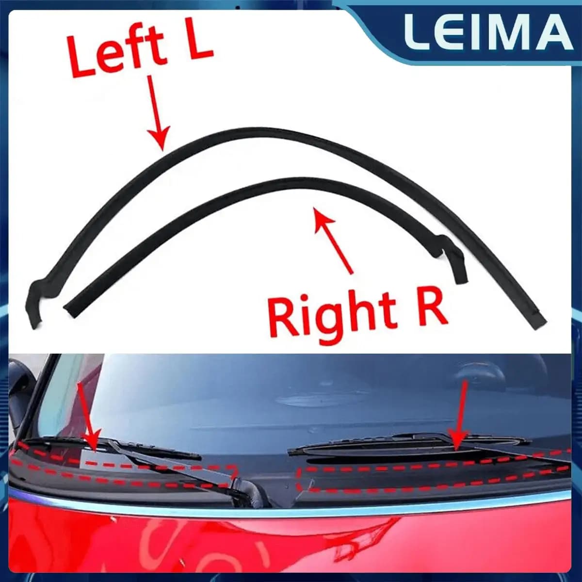 Auto Parabrezza Cowl Copertura Grembiule Guarnizione Trim Striscia Guarnizione Per BMW Mini Cooper S R55 R56 R57 2006-2015 51132751209 51132751210