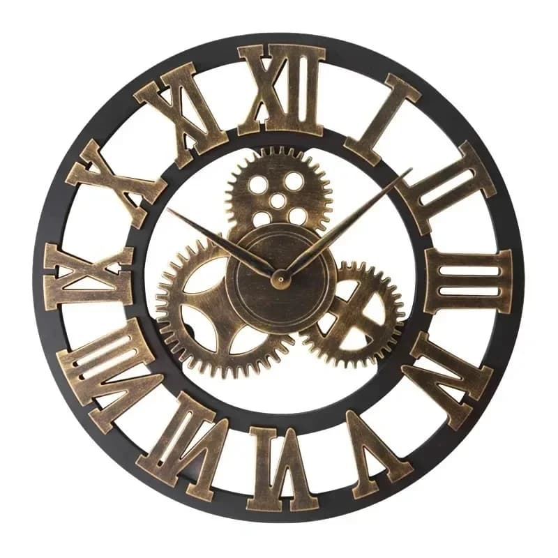 1 pz 30/35/40 cm orologi da parete con ingranaggi in metallo orologio con ingranaggi mobili orologio da parete con ingranaggi rustici orologio da arredamento industriale per regali di riscaldamento della casa