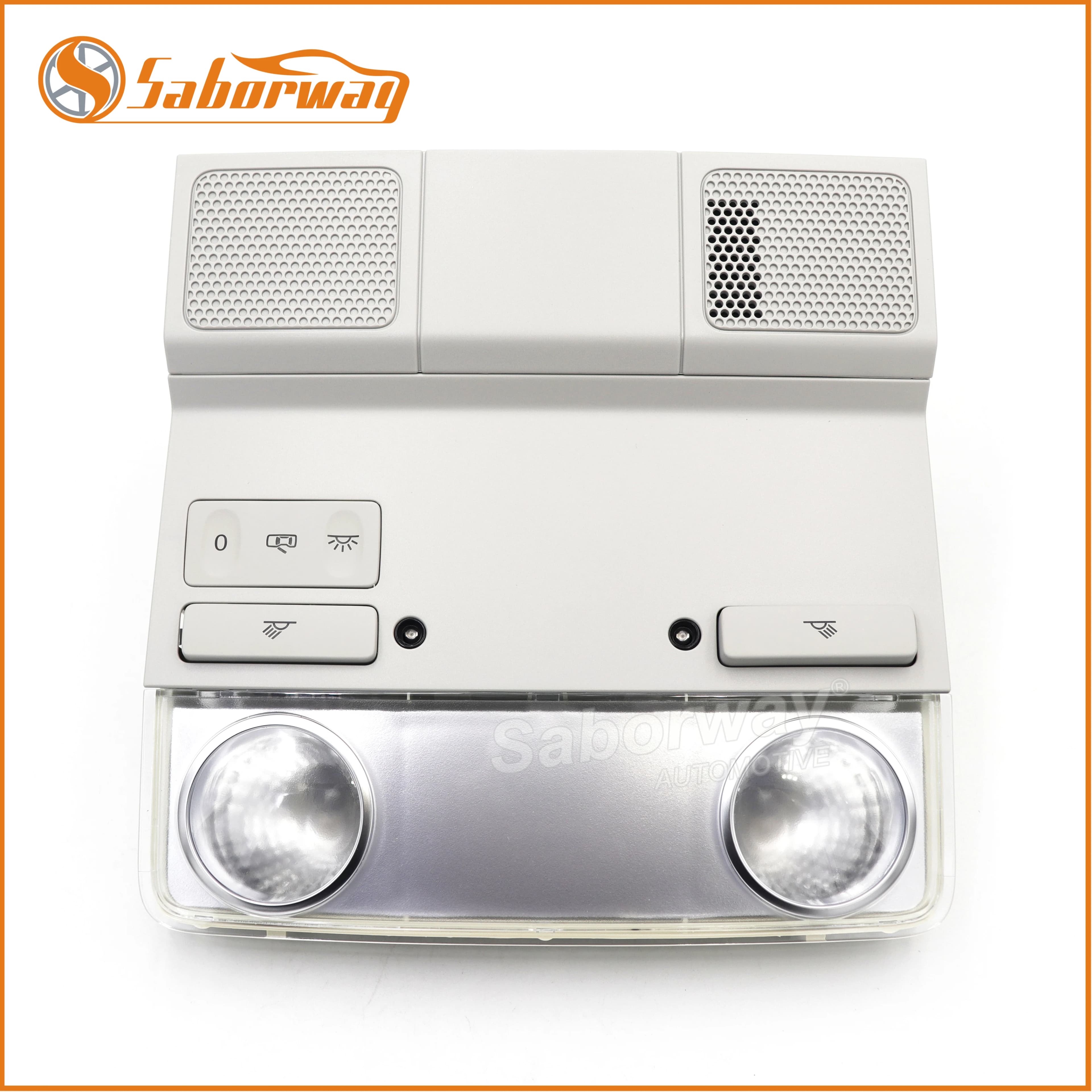 Lampada da lettura con cupola anteriore grigia Saborway per CC Golf Passat Jetta 1KD 947105 B 1KD 947 105B