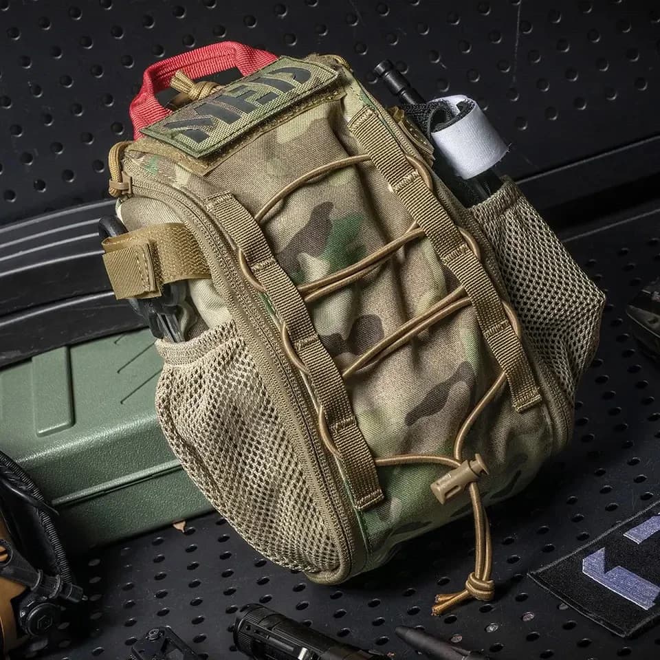 Kit di sopravvivenza per custodia di pronto soccorso Tattico smontato rapidamente IFAK Pouch Borsa da caccia da campeggio Marsupio Attrezzatura