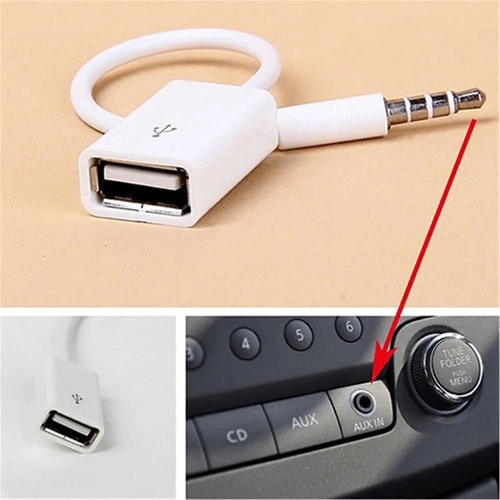 Jack 3.5 AUX Audio Spina A USB 2.0 Convertitore Cavo USB Cavo Per Auto MP3 Altoparlante U Disco Chiavetta USB Accessori adattatore del telefono