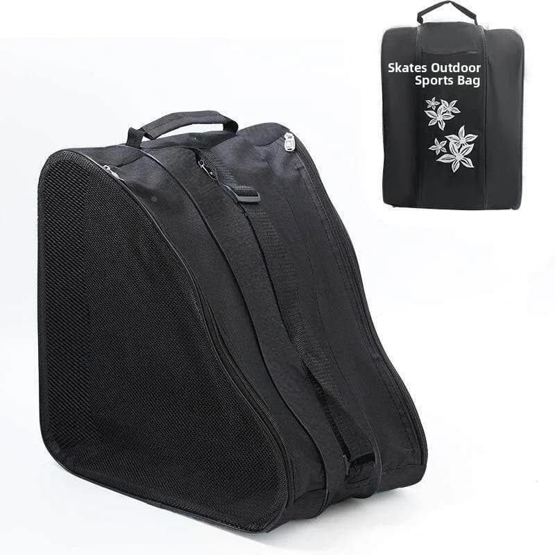 Borsa per Pattini a Rotelle Rinforzata e Resistente all'Usura, Borsa Professionale per Pattini da Ghiaccio per Bambini, Borsa per Pattini a Rotelle per Adulti Tri...