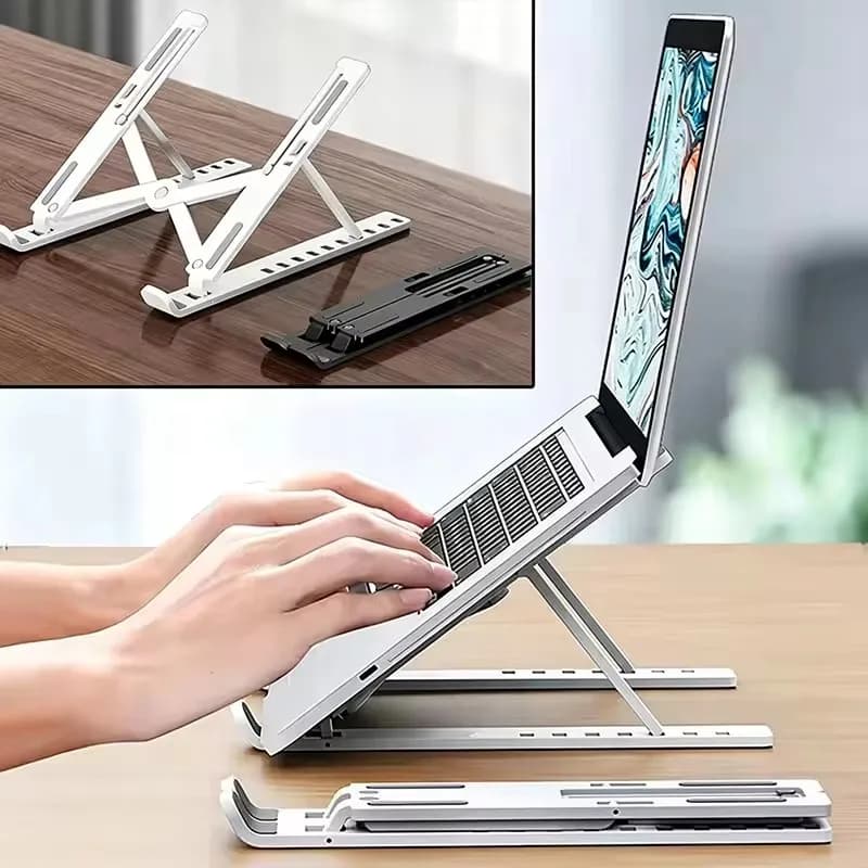 2026Adjustable Universal Laptop Stand - Non-Slip Foldable Cooling Notebook Holder Base Bracket for Tablet & Phone