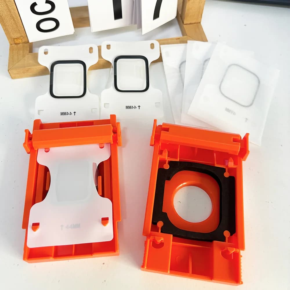 Per Apple Watch S11-10-42mm-46mm iwatch Serie 9 8 7 44-45mm Pellicola ceramica morbida Ultra1-2-3-49MMEasy Install Kit Protezione schermo