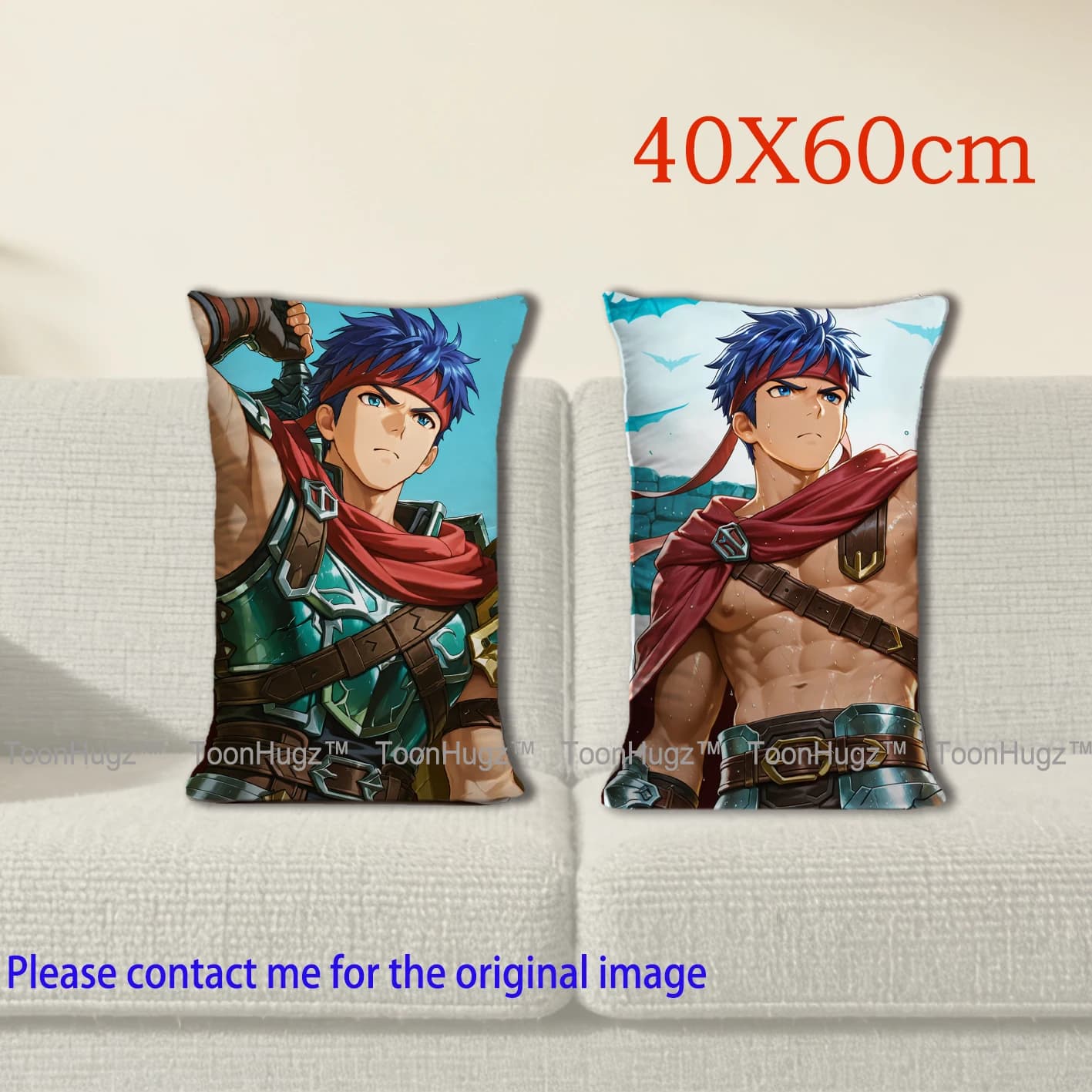 Dakimakura Anime Mercenary Captain Federa per cuscino da divano con stampa fronte-retro 40X60 cm