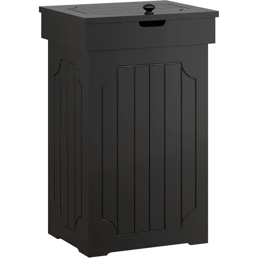 Cestino per Rifiuti da Cucina da 13 Galloni, Contenitore per Riciclaggio in Legno, Cestino Autoportante a Prova di Cani, Cestino per Rifiuti con Coperchio per Casa, Cucina, Camera da Letto, Armadio, B