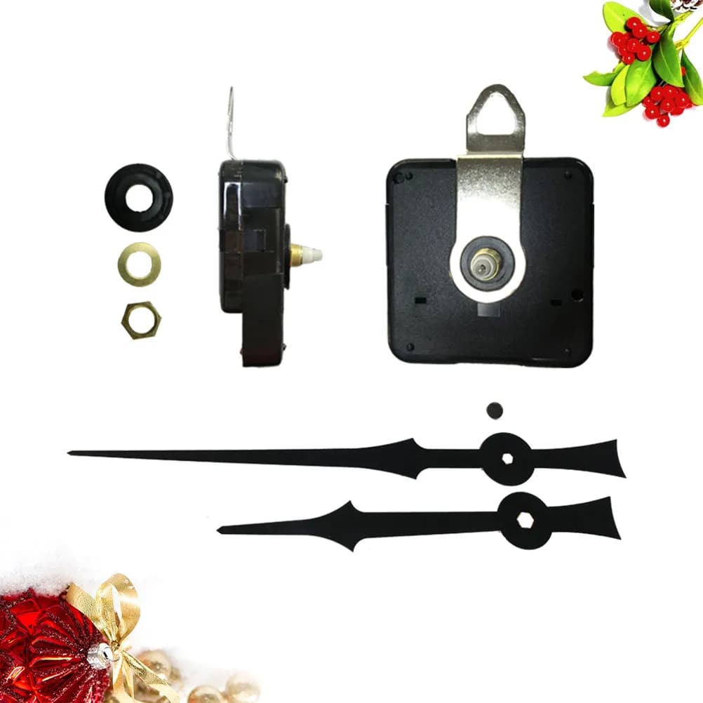 Movimento per Orologio da Parete da 16 Pollici, Nero, Semplice ed Elegante, Kit di Riparazione per Orologi Fai-da-Te, Accessorio per Casa e Negozio, Precisione Oraria