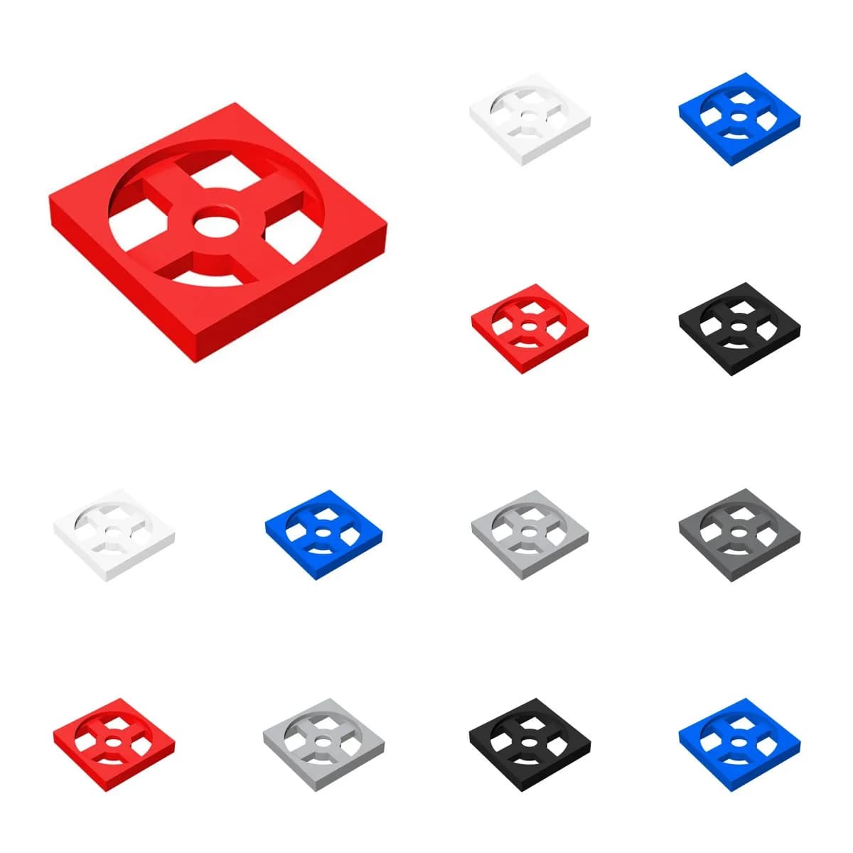 50 pz 3680 3679 Giradischi 2x2 Piastra Base Mattoni Collezioni Bulk Modulare GBC Giocattoli Per Tecnico MOC FAI DA TE Building Blocks Compat
