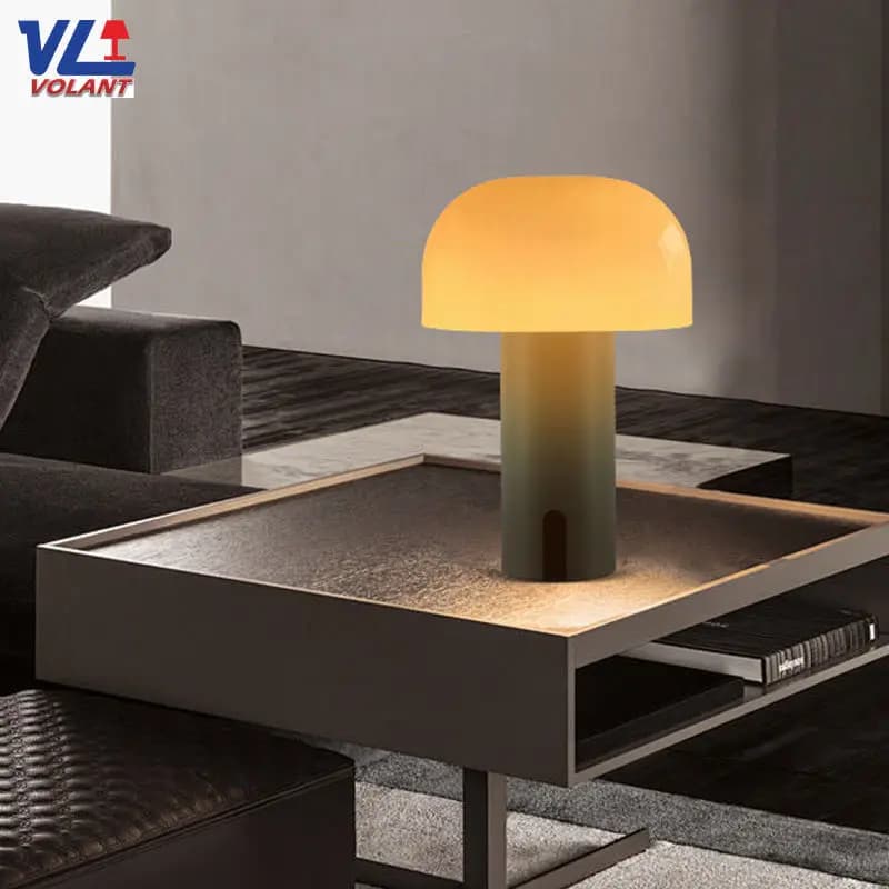 Simple Style Decorative Bedside Table Lamp Ins Atmospheric lamp with wireless touch charging