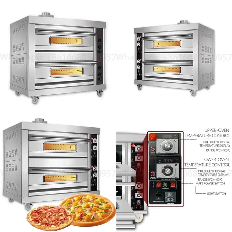 Oven Timer South Start Used Ovens 12 Tray with Weel Hand Loader Pizza Stone Deck