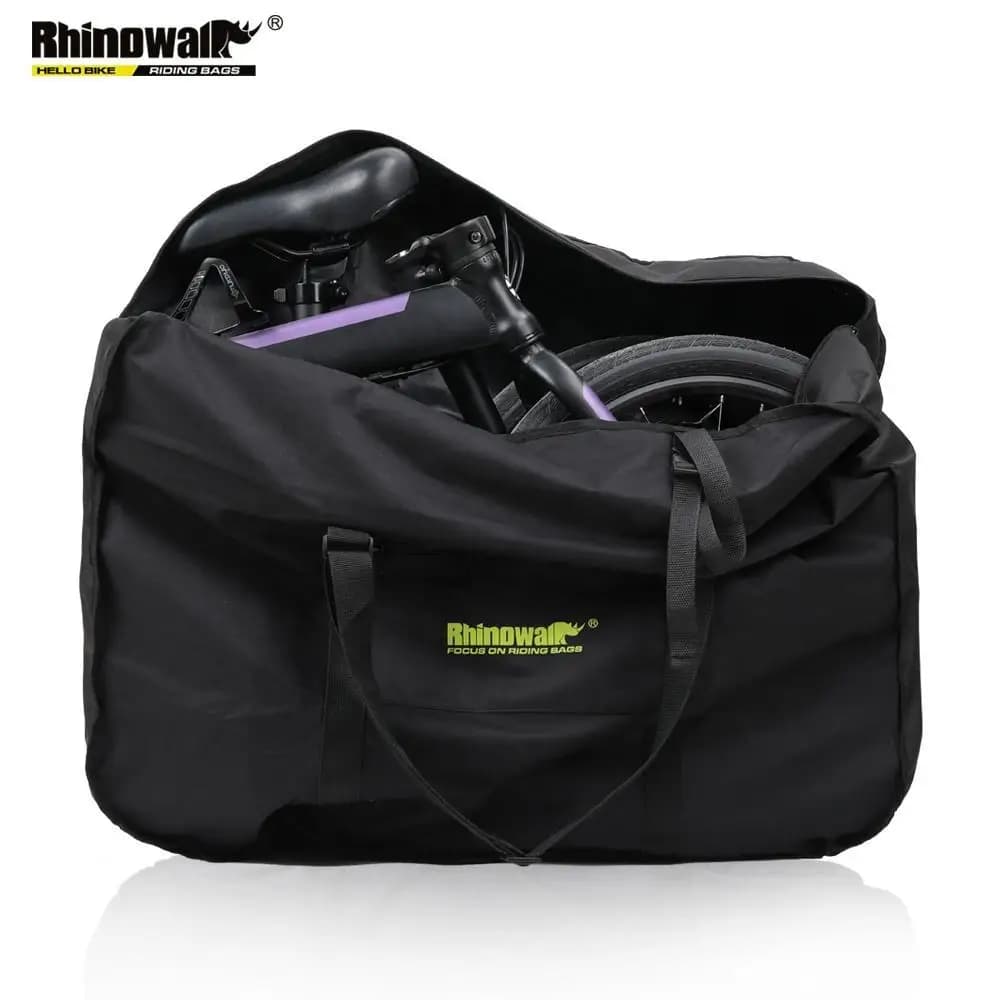 Rhinowalk 16 "20" Borsa da trasporto per bici pieghevole Borsa da trasporto per bicicletta portatile Custodia da trasporto per bici da ciclismo Borsa da viaggio per accessori per biciclette