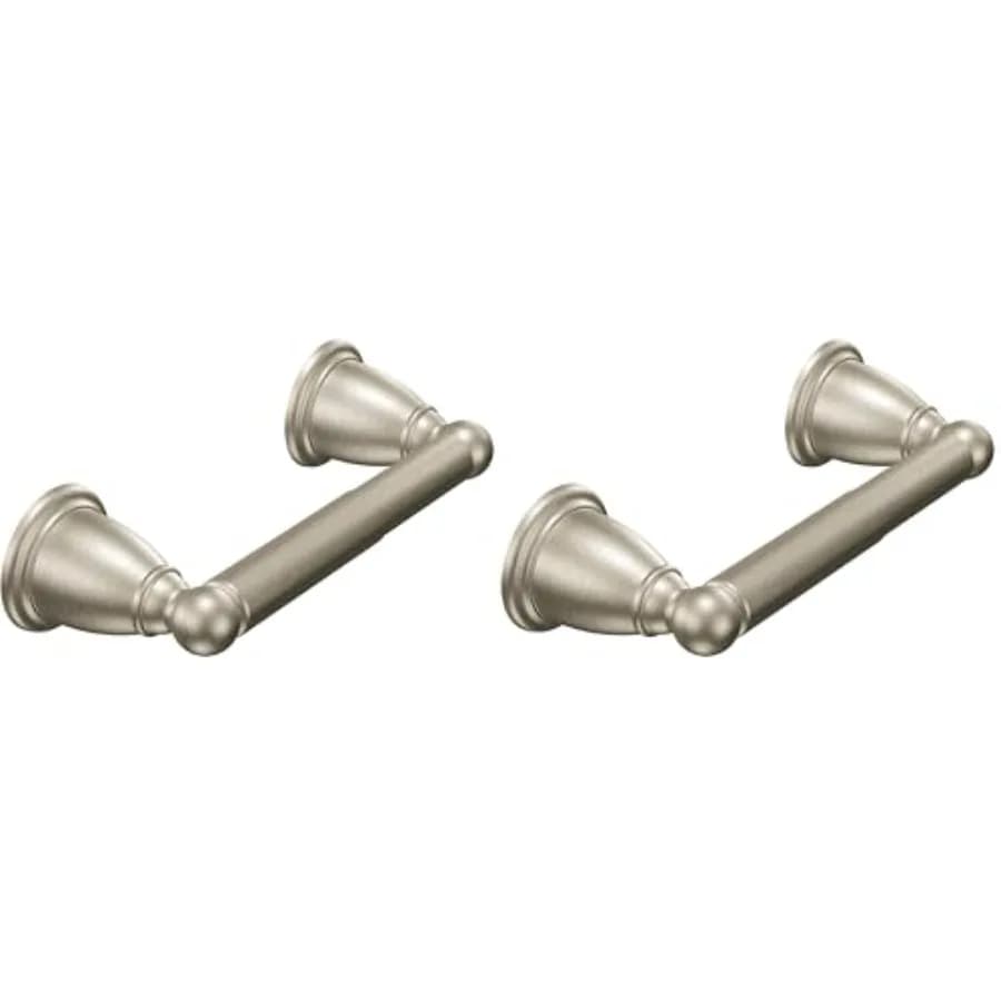 YB2208BN Brantford Spring-Loaded Toilet Paper Holder, 1 Count Pack of 2,Brushed Nickel