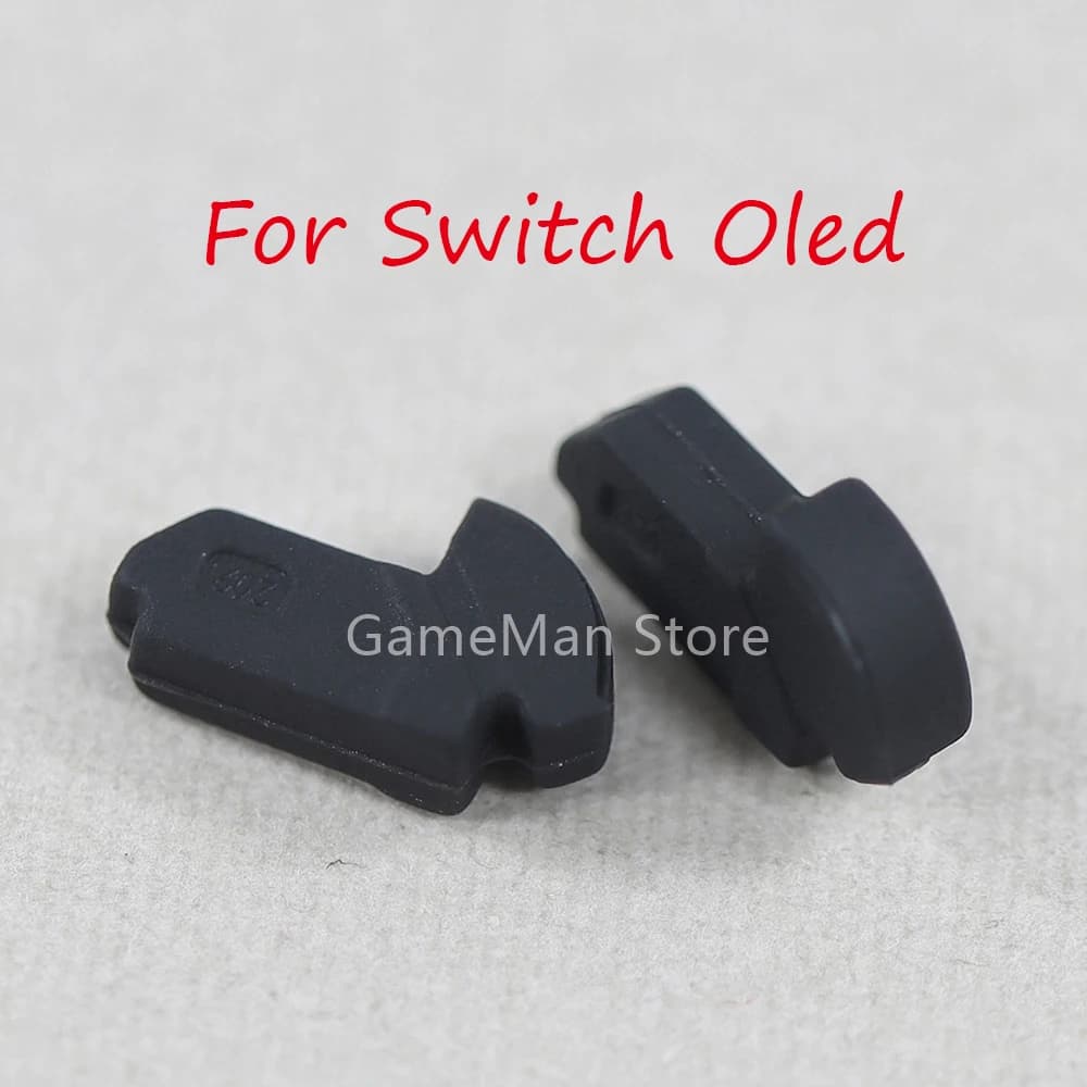 2 pezzi = 1 paio per Switch OLED Game Console Host piedini in gomma antiscivolo parti di ricambio per Pad